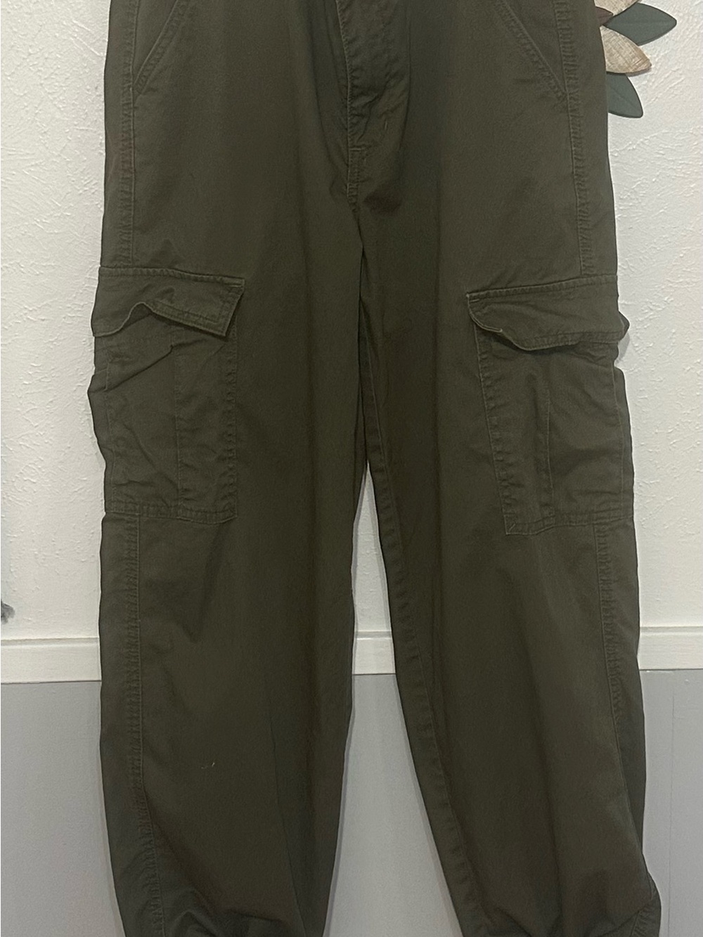 Levi's Olive Cargo Pants with Utility Pockets